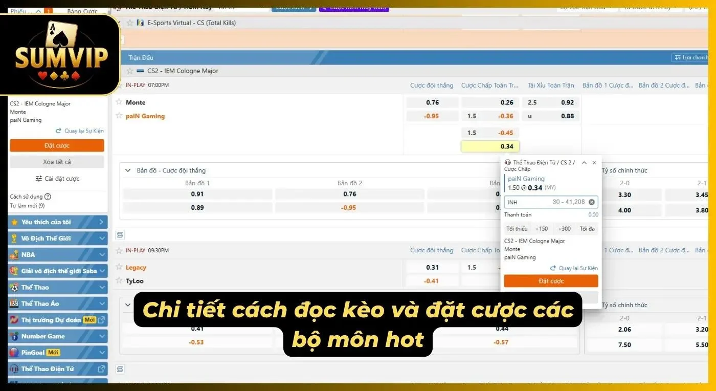 Hướng dẫn sơ lược cách đọc kèo và đặt cược chuẩn