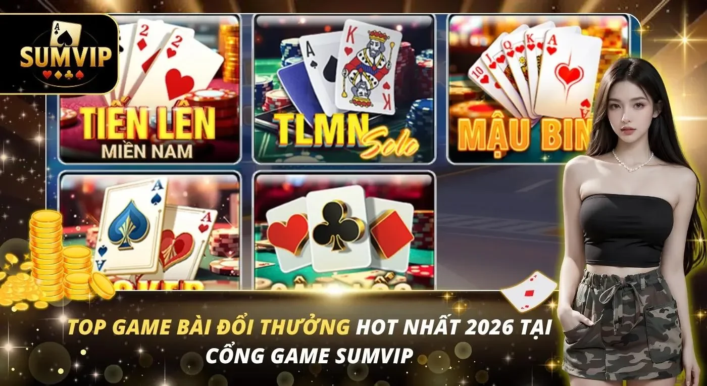 Top Game Bài Đổi Thưởng Hot Nhất 2026 Tại Cổng Game Sumvip