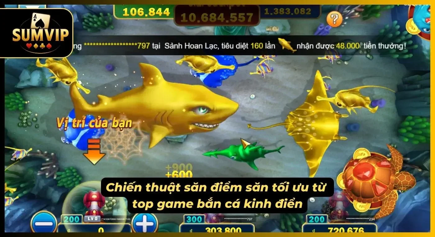 Mẹo săn điểm đỉnh cao từ những tựa game bắn cá đình đám