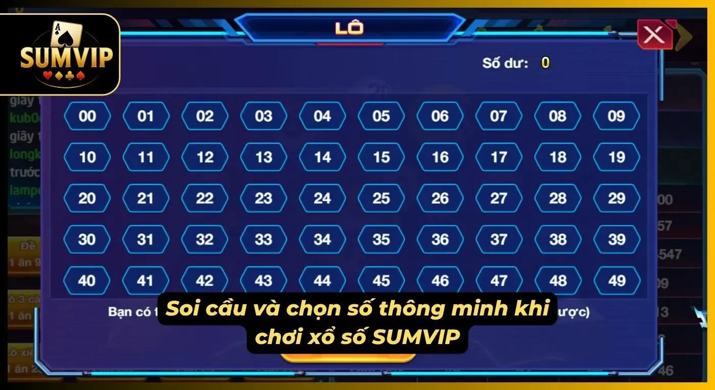 Bảng thống kê giúp nhận diện các con số xuất hiện nổi bật